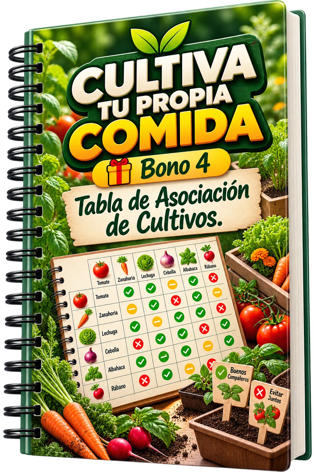 Mockup del bono 4: Tabla de Asociación de Cultivos